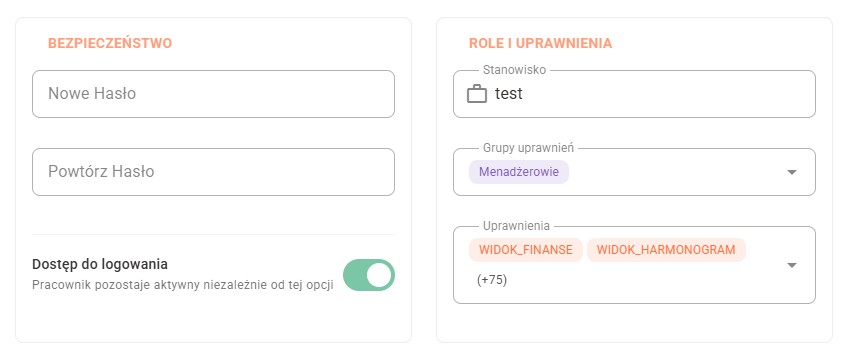 WorkTime – system uprawnień RBAC dla pracowników restauracji